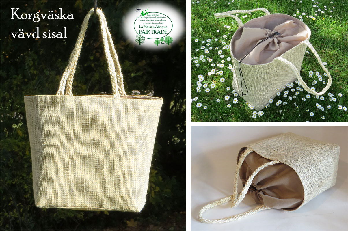 fairtrade korgvaska sisal