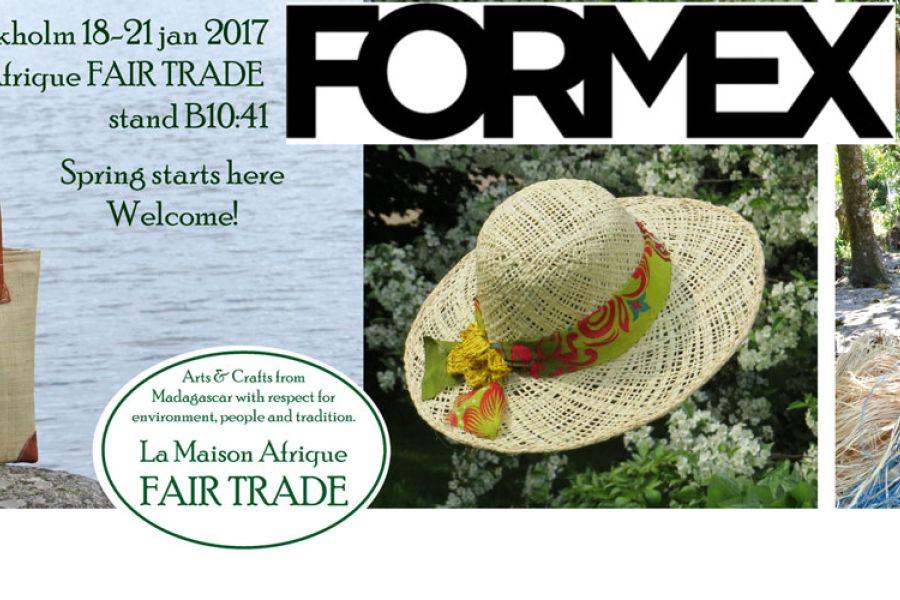 Formex Stockholm International fairs 2017 Fairtrade hats and bags