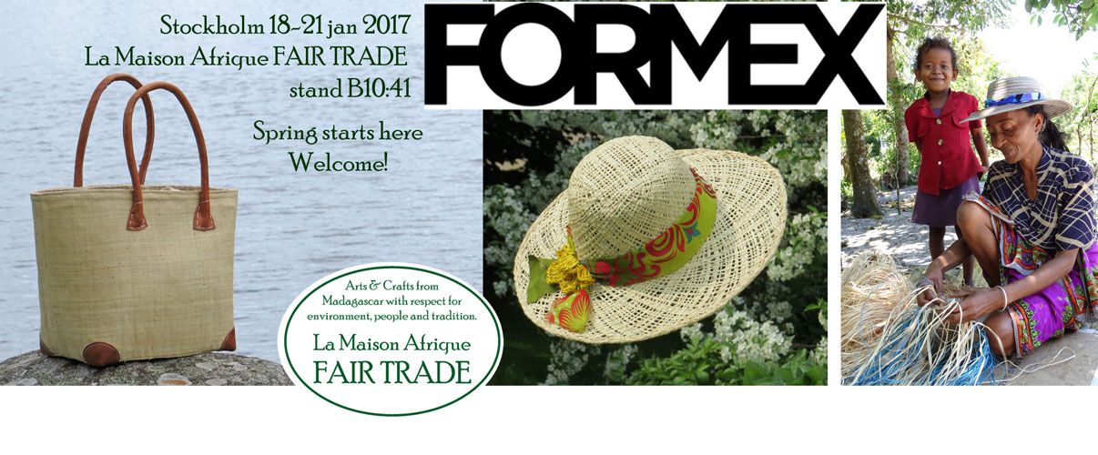 Formex Stockholm International fairs 2017 Fairtrade hats and bags